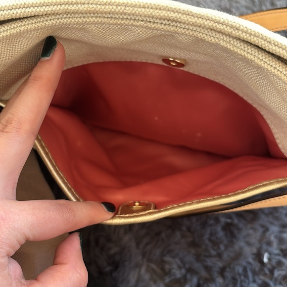 COACH Natalie Beige and gold shoulder tote bag - Picture 5 of 13